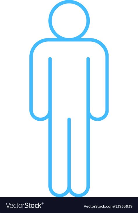 Man Sign Human Icon Men Symbol Royalty Free Vector Image