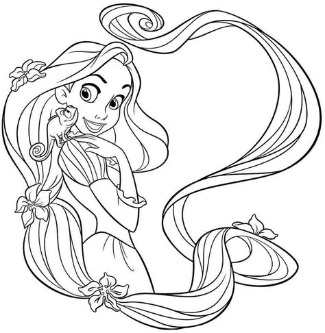 Ariel princess aurora minnie mouse rapunzel belle, ariel the little mermaid cartoon, ilustrasi disney princess ariel, walt disney company, disney princess png. Gambar Mewarnai Kartun Rapunzel - Kreasi Warna