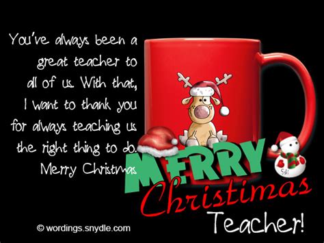 Christmas Messages For Teachers Wordings And Messages