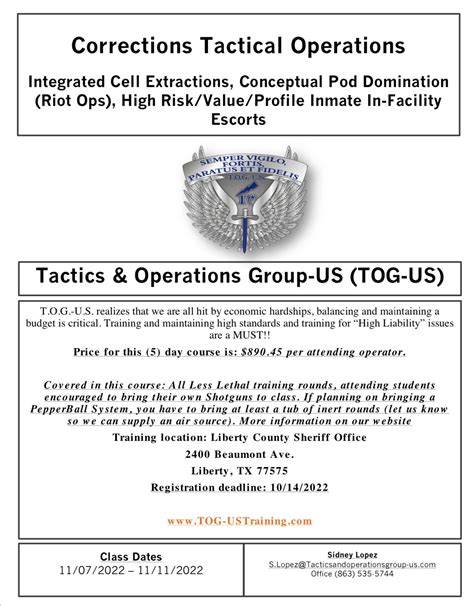 Open Course Liberty County Sheriff Tx Integrated Cell Extractions