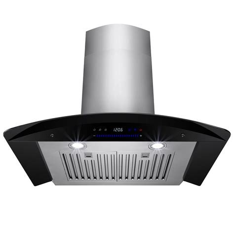 Akdy 30 In Convertible Wall Mount Range Hood In Stainless Steel With