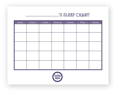 Sleep Chart Printable