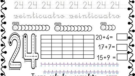 Colección De Fichas Para Trabajar Los Números Del 1 Al 30 24