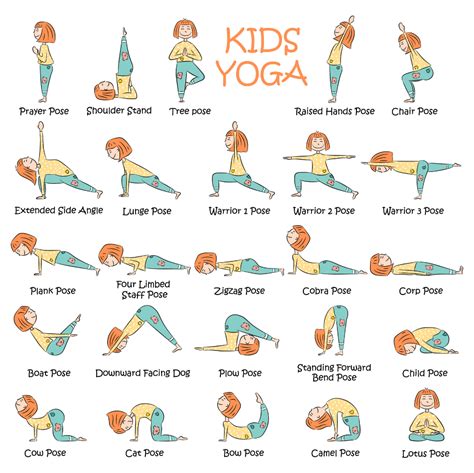 Yoga Poses For Kids Printable Check Out These Printable Yoga Poses For