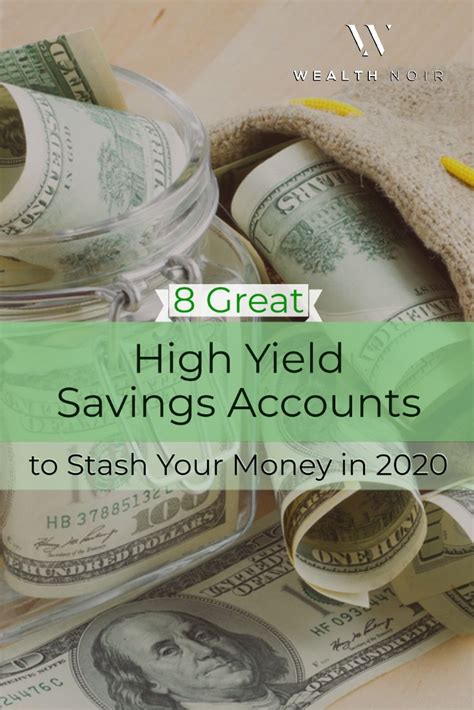 Money market accounts and certificates of deposit. 8 Great High Yield Savings Accounts to Stash Your Money in 2020 in 2020 | High yield savings ...