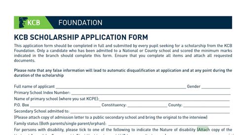 2021 kcb scholarship application form. How to apply for KCB Scholarship for Secondary School 2021, forms - Kenyayote