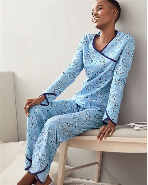 Asian Wrap Organic Cotton Pajamas Sleepwear Women Asian Wrap Women Nightwear
