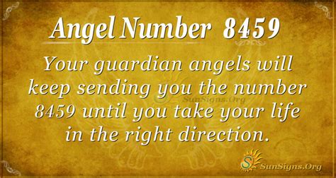 Angel Number 8459 Meaning Focus On Succeeding Sunsignsorg