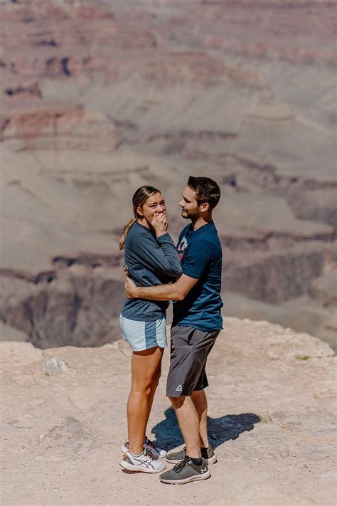 Grand Canyon Surprise Proposals Arizona Couples Photographer