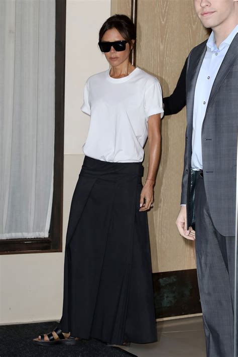 Victoria Beckham Steps Out In The Girlish Alternative To Wide Leg Pants