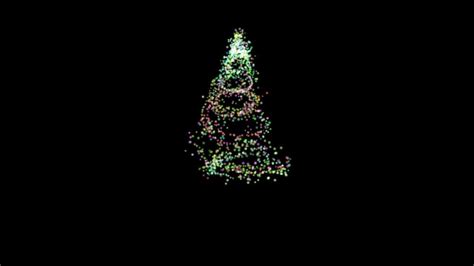 Appearing Colored Abstract Christmas Tree Free Hd Overlay