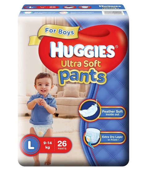 Huggies Ultra Soft Pants Large Size Premium Diapers For Boys 26