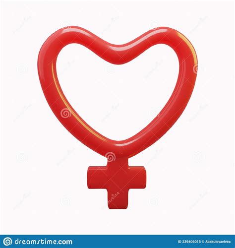 Female Sex Symbol Glass 3d Icon 3d Rendering Gender Symbol Stock Vector Illustration Of Color