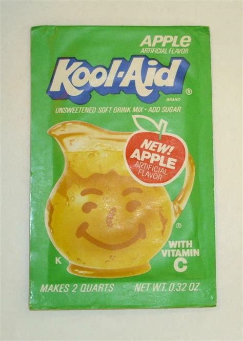 Vintage Kool Aid Drink Mix Packet Apple Flavor Sealed Unopened Rare