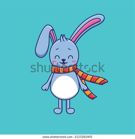 Cute Cartoon Rabbit Vector Illustration Isolated Stock Vector Royalty