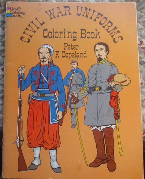 Civil War Uniforms Coloring Book Peter F Copeland Dover Etsy Hong Kong