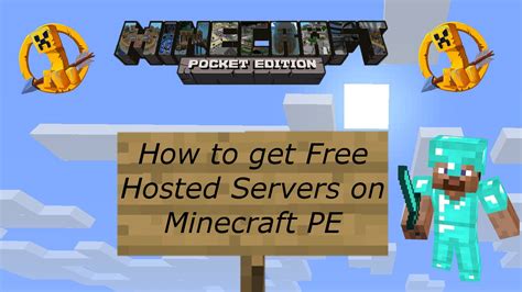How To Get A Free Hosted Minecraft Pocket Edition Server Youtube