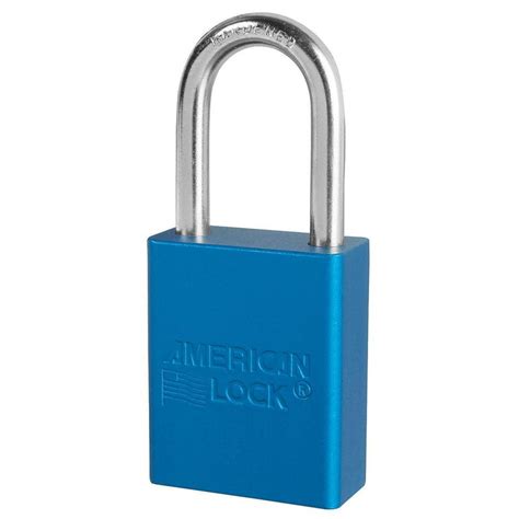 American Lock A1106 Anodized Aluminum Safety Padlock 1 12in 38mm W