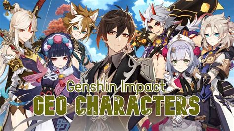 Genshin Impact All Geo Characters The Click