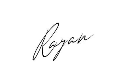 Rayan In Cursive 97 Name Signature Ideas ⚡