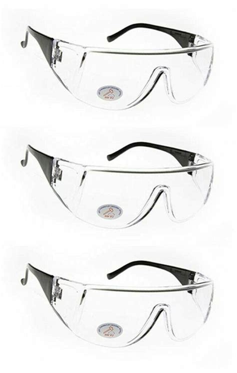 Safety Glasses Clear Ppe Impact Resistant Rectangle Goggle