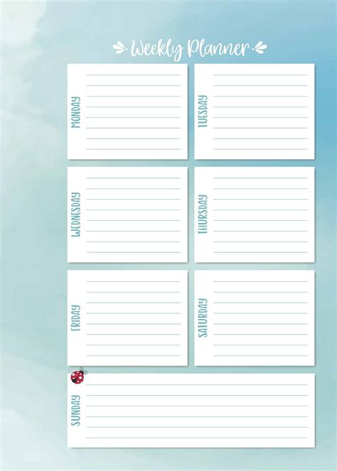 Free Planning Pages From My Plan With Me Video