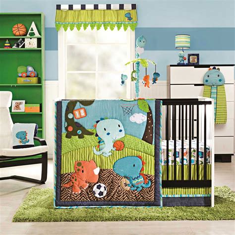 At target, find a wide range of crib bedding sets for your little one. KidsLine Dino Sports 4 Piece Crib Bedding Set