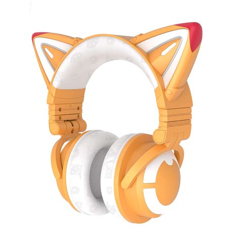 yowu cat ear headphone fox spirit rgb wireless foldable pc game headset with susu exclusive