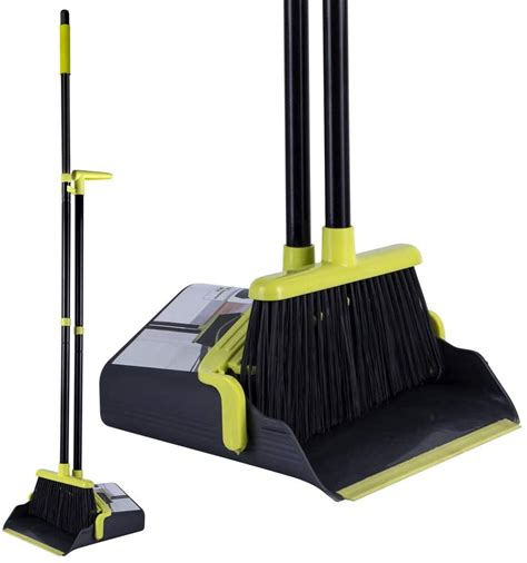 Long Handle Broom And Dustpan Set Broom Set Cleaning Supplies Upright