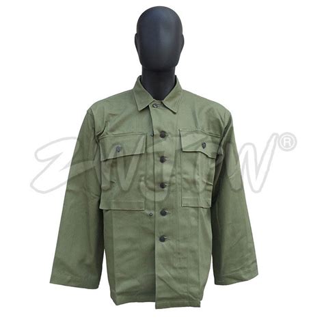Ww2 Us Army Soldier Field Green Hbt Jacket Pure Cotton Military Uniform
