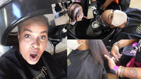 Omg My 1st Natural Hair Salon Visit With Alopeciaccca Youtube