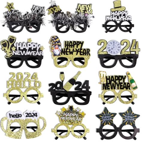 Happy New Year Glasses Fancy Party Eyeglasses Photo Prop Celebration Party 683 Picclick
