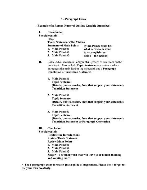 Example Of An Informal Outline For A Research Paper