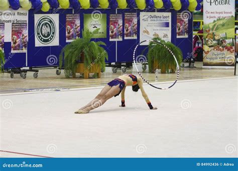 Athlete Performing Her Hoop Routine Editorial Photo Image Of Girl Beautiful 84992436
