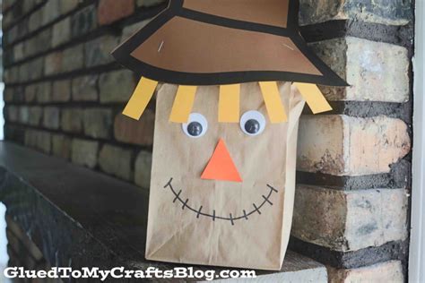 Paper Bag Scarecrow Craft