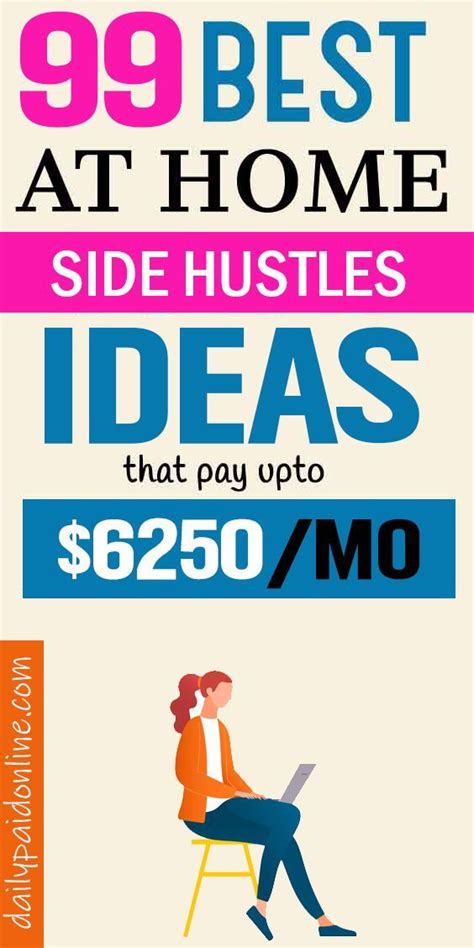 100 best side hustle ideas that will make you rich soon extra money jobs side hustle social