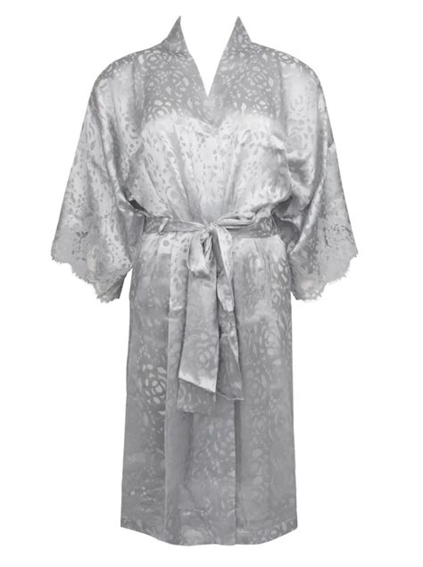 dressing floral alc2088 dressing gown made of lace and silk