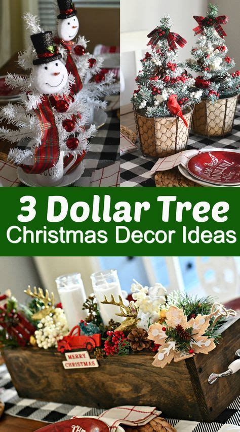 Get Holiday Ready With 3 Easy Diy Dollar Tree Christmas Centerpieces