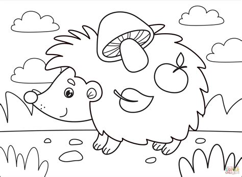 Hedgehog Coloring Page Free Printable Coloring Pages
