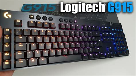 Logitech G915 Lightspeed Wireless Gaming Keyboard Unboxing And Setup