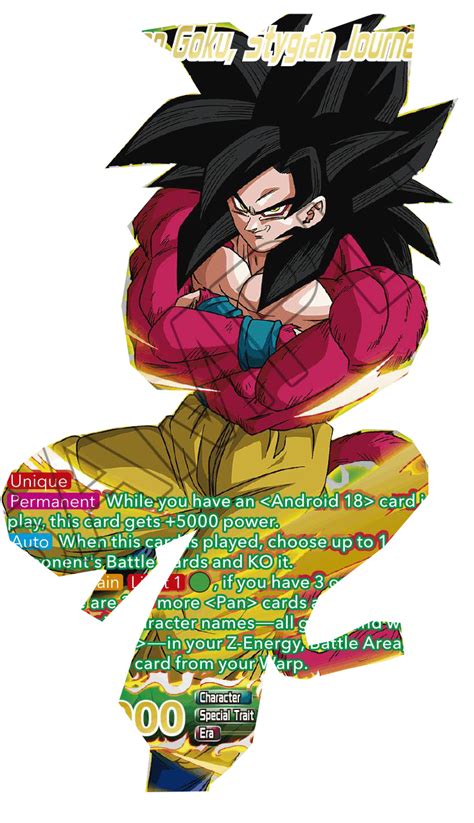 Super Saiyan 4 Goku Dbs Cardgame By Robzap18 On Deviantart