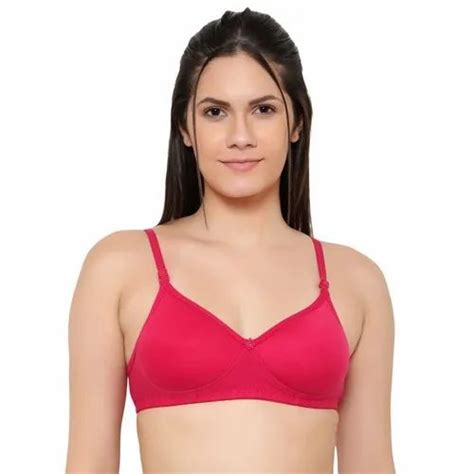 Cotton Women Non Padded Full Coverage Bra Dark Pink Size 30 At Rs 74piece In New Delhi