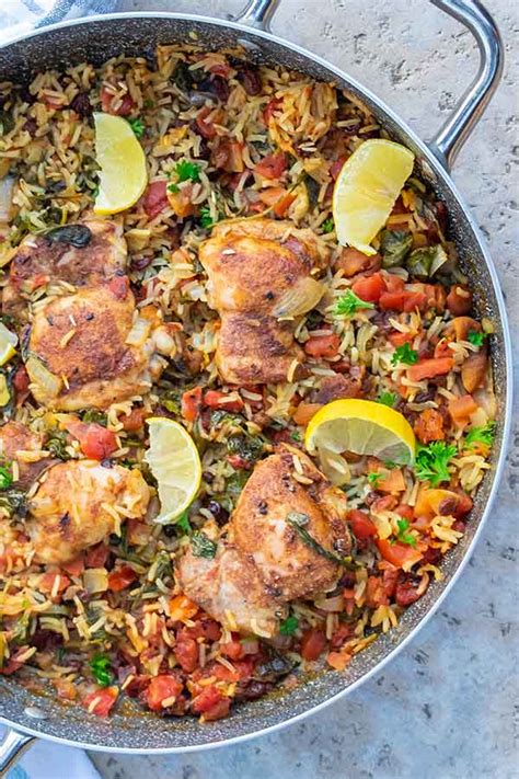 The secret to vibrant yellow rice? Moroccan Chicken Rice Dinner - Only Gluten Free Recipes