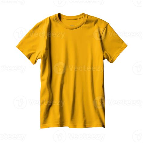 Yellow T Shirt Mockup Illustration Ai Generative 26136040 Png