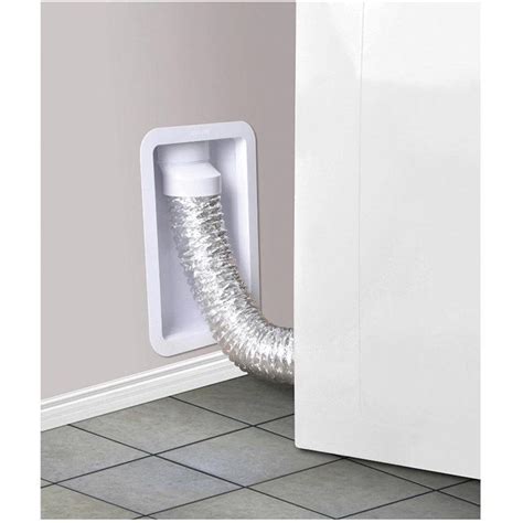 3 12 X 12 X 19 White Recessed Dryer Duct Box Home Hardware
