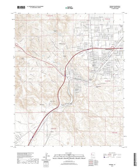 Mytopo Kingman Arizona Usgs Quad Topo Map