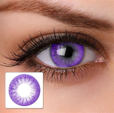 Lavender Contact Lens Beautiful Contact Lenses Colored Purple