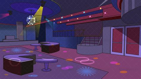 Disco Nightclub Dance Floor Background Cartoon Vector Clipart