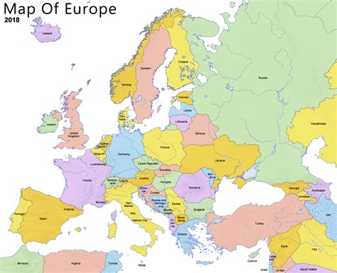 World Map 2018 Map Of Europe Europe Map Images And Photos Finder