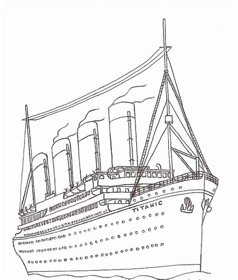 Titanic Sinking Coloring Pages Clip Art Library